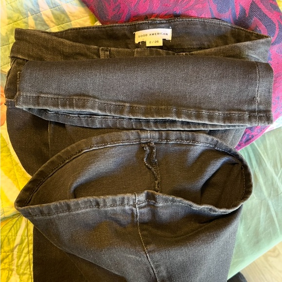 GOOD AMERICAN NWOTs Unworn Black Jeans Sz 2 / 26 - Picture 11 of 11
